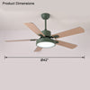 WOMO 5 Blade Modern Wood Ceiling Fan Lamp-WM5039 thumbnail
