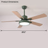 WOMO 5 Blade Modern Wood Ceiling Fan Lamp-WM5039 thumbnail