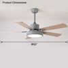 WOMO 5 Blade Modern Wood Ceiling Fan Lamp-WM5039 thumbnail