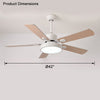 WOMO 5 Blade Modern Wood Ceiling Fan Lamp-WM5039 thumbnail