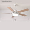 WOMO 5 Blade Modern Wood Ceiling Fan Lamp-WM5039 thumbnail
