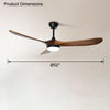 WOMO Large Propeller Ceiling Fan Lamp-WM5041 thumbnail