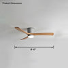 WOMO Large Low Profile Ceiling Fan Lamp-WM5051 thumbnail