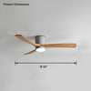 WOMO Large Low Profile Ceiling Fan Lamp-WM5051 thumbnail