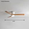 WOMO Large Low Profile Ceiling Fan Lamp-WM5051 thumbnail