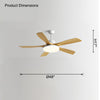 WOMO Scandi 5 Blade Ceiling Fan Lamp-WM5125 thumbnail