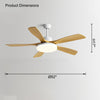 WOMO Scandi 5 Blade Ceiling Fan Lamp-WM5125 thumbnail
