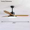 WOMO Scandi Reversible Ceiling Fan with Light-WM5002 thumbnail