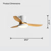 WOMO Flush Mount Ceiling Fan Lamp-WM5128 thumbnail