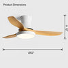WOMO Flush Mount Ceiling Fan Lamp-WM5128 thumbnail