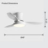 WOMO Flush Mount Ceiling Fan Lamp-WM5128 thumbnail
