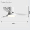 WOMO Flush Mount Ceiling Fan Lamp-WM5128 thumbnail