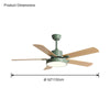 WOMO Slimline Ceiling Fan Lamp-WM5013 thumbnail