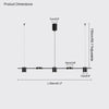 WOMO 6 Light Linear Chandelier-WM2048 thumbnail