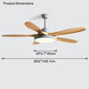 WOMO Scandi Reversible Ceiling Fan with Light-WM5002 thumbnail