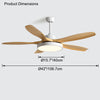 WOMO Scandi Reversible Ceiling Fan with Light-WM5002 thumbnail
