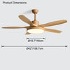 WOMO Scandi Reversible Ceiling Fan with Light-WM5002 thumbnail