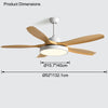 WOMO Scandi Reversible Ceiling Fan with Light-WM5002 thumbnail