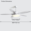 WOMO Scandi Reversible Ceiling Fan with Light-WM5002 thumbnail