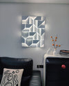 WOMO Rectangular Sculptural Art Wall Sconce-WM6020 thumbnail