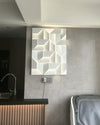 WOMO Rectangular Sculptural Art Wall Sconce-WM6020 thumbnail