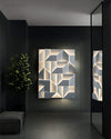 WOMO Rectangular Sculptural Art Wall Sconce-WM6020 thumbnail