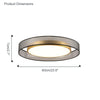 WOMO Fabric Round Ceiling Light-WM1033 thumbnail
