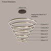 WOMO Tiered Ring LED Chandelier-WM2159 thumbnail