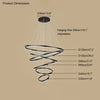 WOMO Tiered Ring LED Chandelier-WM2159 thumbnail