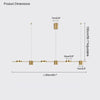 WOMO 6 Light Linear Chandelier-WM2048 thumbnail