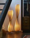 WOMO Twisted Tower Wood Floor Lamp-WM7044 thumbnail