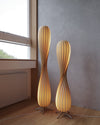WOMO Twisted Tower Wood Floor Lamp-WM7044 thumbnail