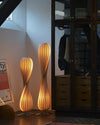 WOMO Twisted Tower Wood Floor Lamp-WM7044 thumbnail