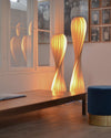 WOMO Twisted Tower Wood Floor Lamp-WM7044 thumbnail