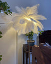 WOMO Feather Palm Tree Floor Lamp with Tray-WM7052 thumbnail