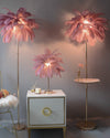 WOMO Feather Palm Tree Floor Lamp with Tray-WM7052 thumbnail