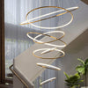 WOMO Large Tiered Ring LED Foyer Chandelier-WM2160 thumbnail