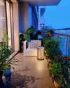 WOMO Outdoor Solar Portable Wicker Lantern-WM9020 thumbnail