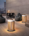 WOMO Outdoor Solar Portable Wicker Lantern-WM9020 thumbnail