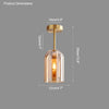 WOMO Smoked/Amber Blown Glass Pendant Light-WM2108 thumbnail