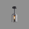WOMO Smoked/Amber Blown Glass Pendant Light-WM2108 thumbnail
