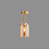 WOMO Smoked/Amber Blown Glass Pendant Light-WM2108 thumbnail