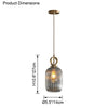 WOMO Reeded Glass Pendant Light-WM2264 thumbnail