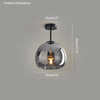 WOMO Smoked/Amber Blown Glass Pendant Light-WM2108 thumbnail