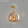 WOMO Smoked/Amber Blown Glass Pendant Light-WM2108 thumbnail
