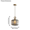 WOMO Reeded Glass Pendant Light-WM2264 thumbnail