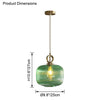 WOMO Reeded Glass Pendant Light-WM2264 thumbnail