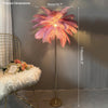 WOMO Feather Palm Tree Floor Lamp with Tray-WM7052 thumbnail