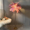 WOMO Feather Palm Tree Floor Lamp with Tray-WM7052 thumbnail