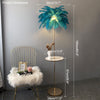WOMO Feather Palm Tree Floor Lamp with Tray-WM7052 thumbnail